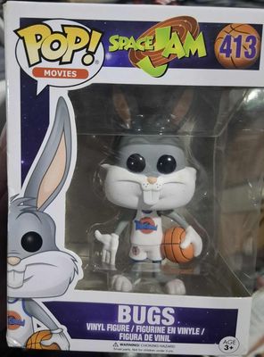 BA38 Bugs Figura Funko Pop 413 Bugs Bunny Figura Space Jam Figura *Caja Danada*