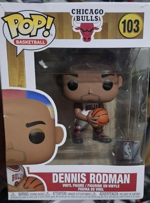 BA38 Dennis Rodman Figura Funko Pop 103 NBA Figura Chicago Bulls Figura *Caja Danada*