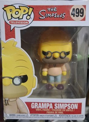 BA38 Grampa SImpson Figura Funko Pop 499 The Simpsons Figura *Caja Danada*