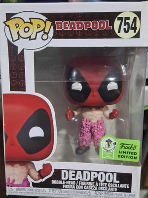 BA38 Deadpool Figura Funko Pop 754 Comic Con Limited Edition *Caja Danda*