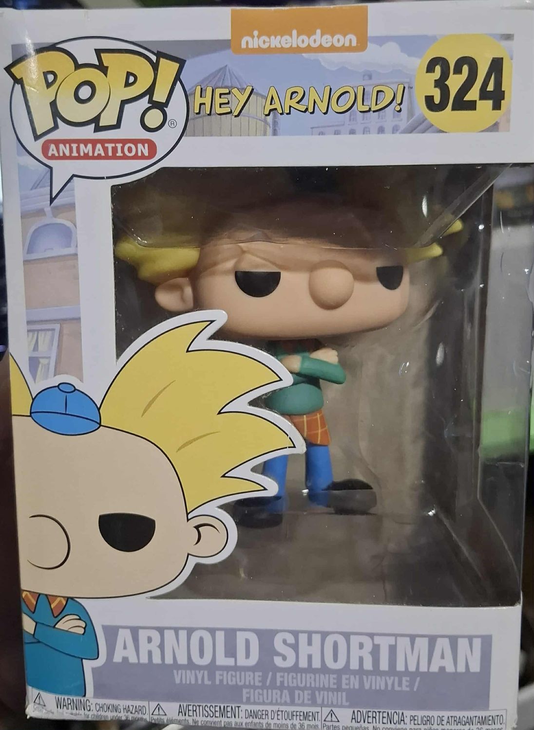 BA38 Arnold Shortman Figura Funko Pop 324 Hey Arnold Figura *Caja Danada*