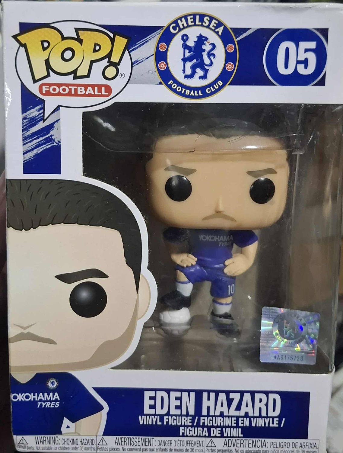 BA38 Eden Hazard Figura Funko Pop Chelsea Football Figura Soccer Figura 05 *Caja Danada*