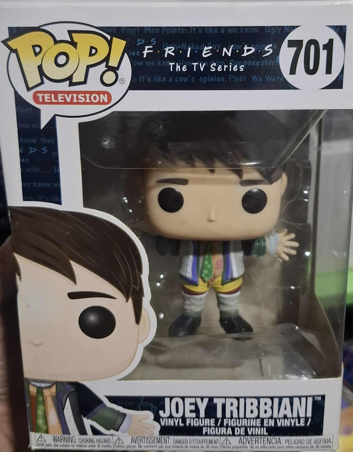 BA38 Joey Tribbiani Figura Funko Pop 701 Friends Figura *Caja Danada*