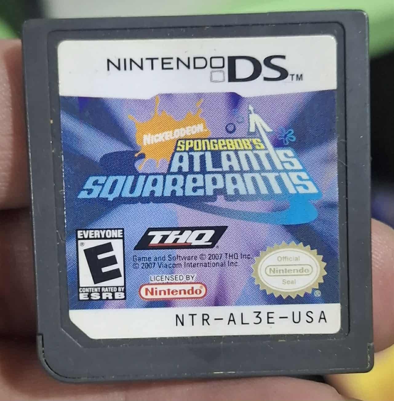 BA37 Bob Esponja Spongebob Atlantis Squarepantis Cartucho