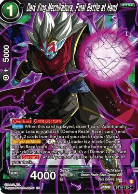 Dark King Mechikabura, Final Battle at Hand - Dawn of the Z-Legends (DBS-B18) Dawn of the Z-Legends