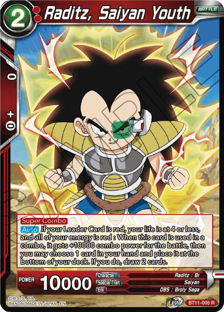 Raditz, Saiyan Youth - Vermilion Bloodline (DBS-B11) Vermilion Bloodline /