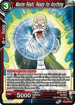 Master Roshi, Ready for Anything - Vicious Rejuvenation (DBS-B12) Vicious Rejuvenation