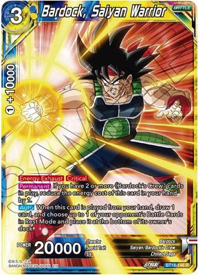 Bardock, Saiyan Warrior - Dawn of the Z-Legends (DBS-B18) Dawn of the Z-Legends