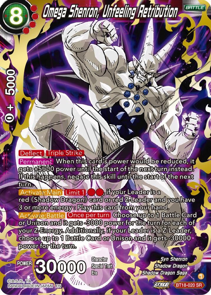 Omega Shenron, Unfeeling Retribution - Dawn of the Z-Legends (DBS-B18) Dawn of the Z-Legends