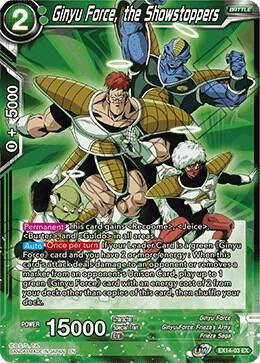 Ginyu Force, the Showstoppers - Expansion Deck Box Set 14: Battle Advanced (DBS-BE14) Expansion Deck Box Set 14: Battle Advanced