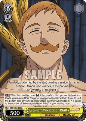 Escanor: Wielder of Rhitta - The Seven Deadly Sins: Revival of The Commandments (SDS) The Seven Deadly Sins: Revival of The Commandments