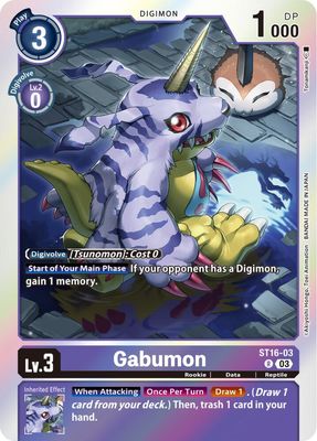 Gabumon - Starter Deck 16: Wolf of Friendship (ST-16) Starter Deck 16: Wolf of Friendship
