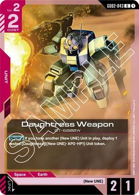 GA Daughtress Weapon - Dual Impact (GD02) Dual Impact