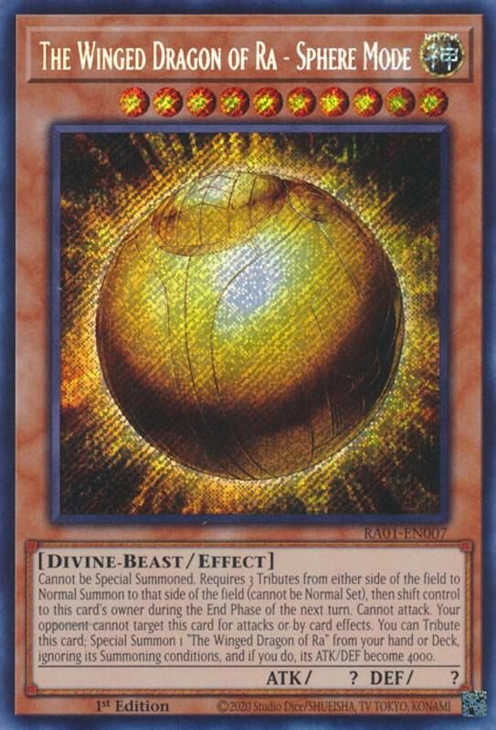 The Winged Dragon of Ra - Sphere Mode (Secret Rare) - 25th Anniversary Rarity Collection (RA01) 25th Anniversary Rarity Collection