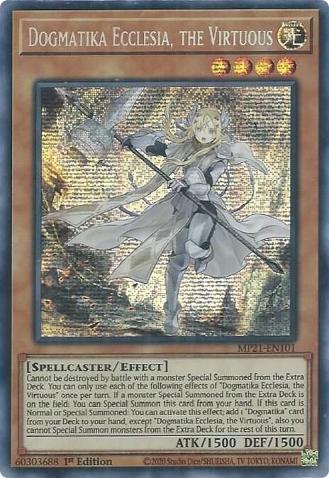 Dogmatika Ecclesia, the Virtuous - 2021 Tin of Ancient Battles (MP21) 2021 Tin of Ancient Battles Secret Rare