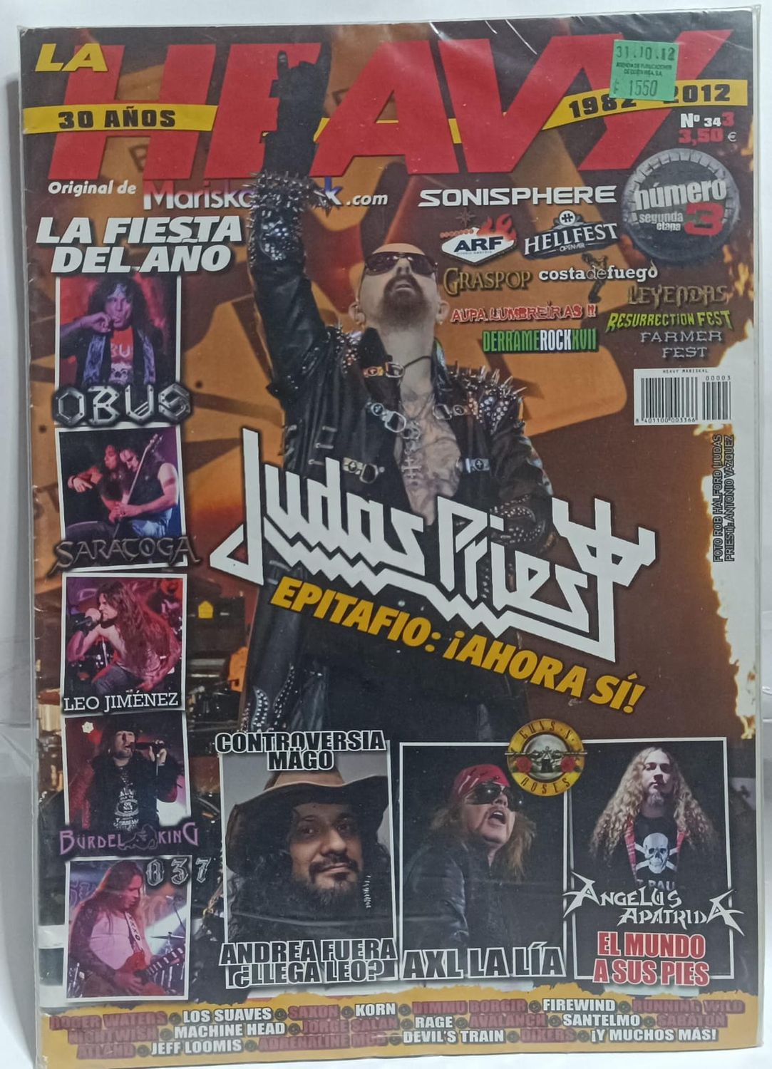 NELA-r, HEAVY Judas Priest Revista Nuemro 349  1982-2012