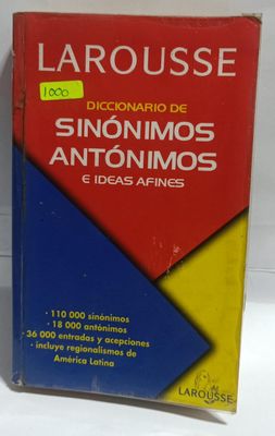 NELA-u, Diccionario Sintomas-Antonimos Espanol