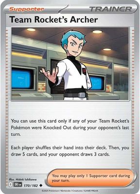 Team Rocket&#39;s Archer - 170/182 - SV10: Destined Rivals (DRI) SV10: Destined Rivals