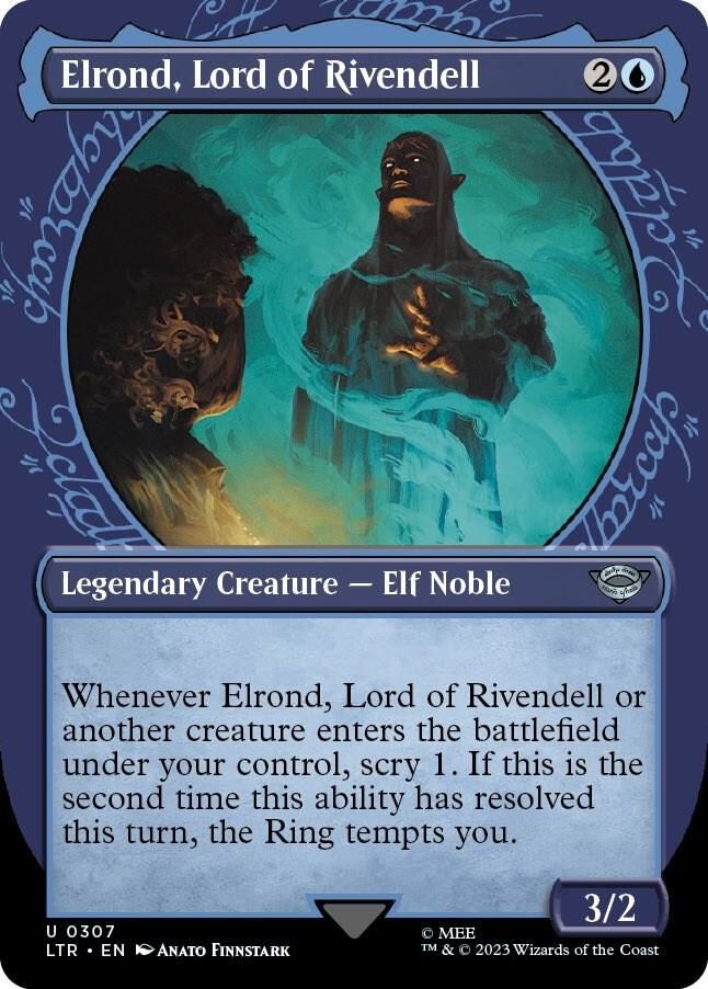 Elrond, Lord of Rivendell (Showcase) - Universes Beyond: The Lord of the Rings: Tales of Middle-earth (LTR) Universes Beyond: The Lord of the Rings: Tales of Middle-earth