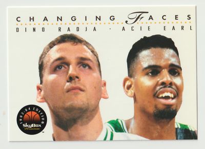 1993-94 SkyBox Premium &#39;Changing Faces&#39; - #293 -DINO RADJA &amp; ACIE EARL