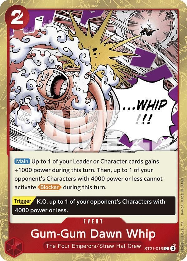 Gum-Gum Dawn Whip - Starter Deck EX: Gear 5 (ST21) Starter Deck EX: Gear 5