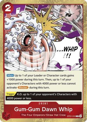 Gum-Gum Dawn Whip - Starter Deck EX: Gear 5 (ST21) Starter Deck EX: Gear 5