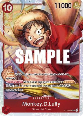 SJ Monkey.D.Luffy (006) - Ultra Deck: The Three Captains (ST-10) Ultra Deck: The Three Captains