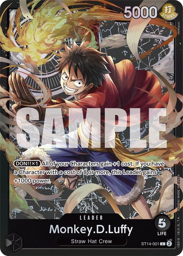 Monkey.D.Luffy (001) - Starter Deck 14: 3D2Y (ST-14) Starter Deck 14: 3D2Y