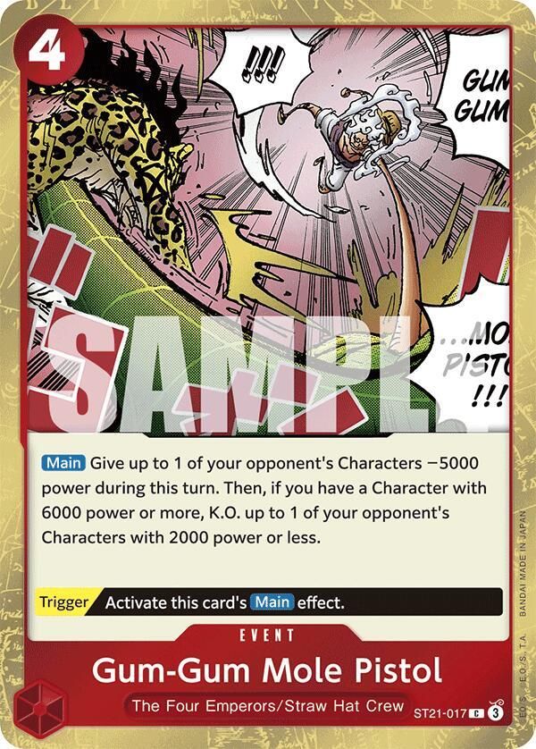 SJ Gum-Gum Mole Pistol - Starter Deck EX: Gear 5 (ST21) Starter Deck EX: Gear 5