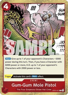 SJ Gum-Gum Mole Pistol - Starter Deck EX: Gear 5 (ST21) Starter Deck EX: Gear 5