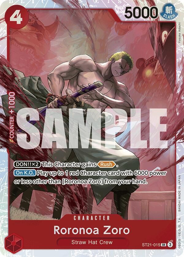 Roronoa Zoro - Starter Deck EX: Gear 5 (ST21) Starter Deck EX: Gear 5