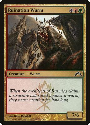 Ruination Wurm - Gatecrash (GTC) Gatecrash