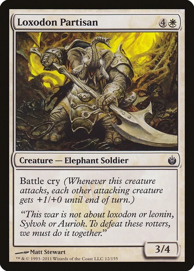 Loxodon Partisan - Mirrodin Besieged (MBS) Mirrodin Besieged