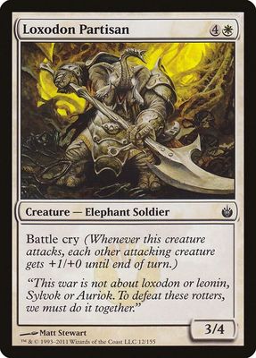 Loxodon Partisan - Mirrodin Besieged (MBS) Mirrodin Besieged