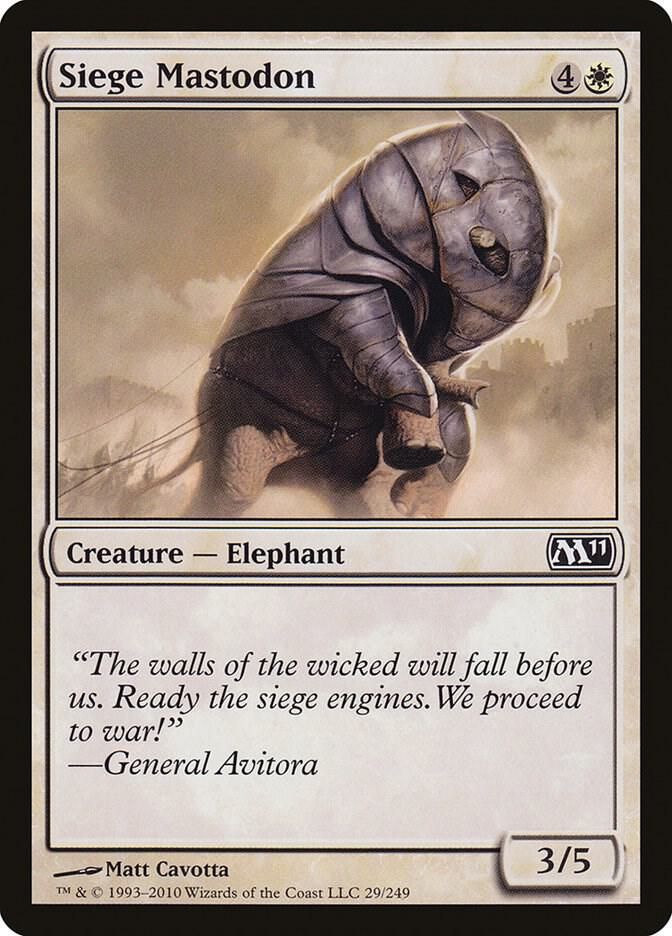 Siege Mastodon - Magic 2011 (M11) (M11) Magic 2011 (M11)