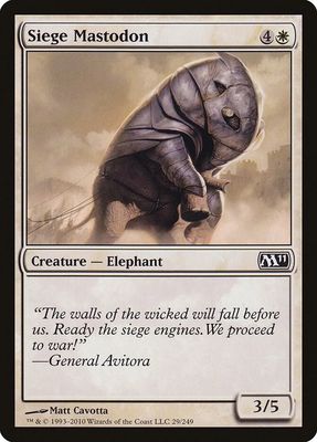 Siege Mastodon - Magic 2011 (M11) (M11) Magic 2011 (M11)