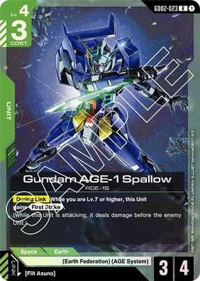 Gundam AGE-1 Spallow - Dual Impact (GD02) Dual Impact
