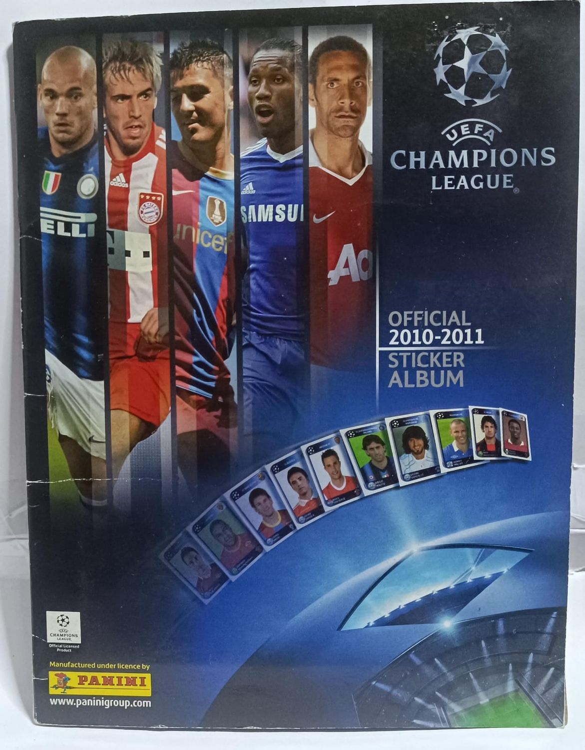 NELA-u,  Champion League Oficial 2010-2011 Album de Stickers 564 Faltan 60.