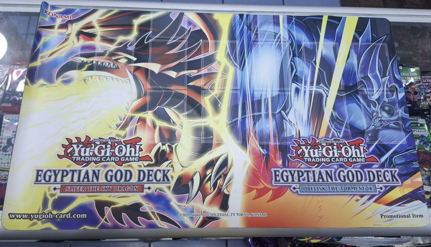 SJ Egyptian God Yugioh Playmat Slifer Obelisk