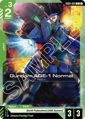 GA Gundam AGE-1 Normal (GD02-029) - Dual Impact (GD02) Dual Impact