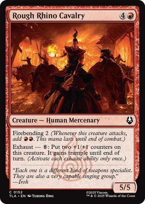 Rough Rhino Cavalry - Avatar: The Last Airbender (TLA) Avatar: The Last Airbender