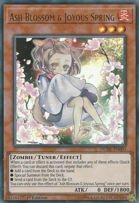SJ Ash Blossom &amp; Joyous Spring - Duel Devastator (DUDE) Duel Devastator Ultra Rare