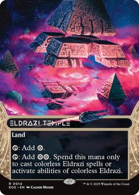 SJ Eldrazi Temple (0014) (Borderless) - Edge of Eternities: Stellar Sights (EOS) Edge of Eternities: Stellar Sights