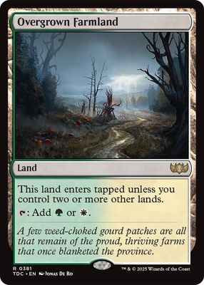SJ Overgrown Farmland - Commander: Tarkir: Dragonstorm (TDC) Commander: Tarkir: Dragonstorm