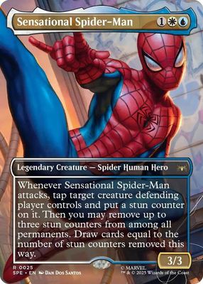 SJ Sensational Spider-Man (Borderless) - Marvel's Spider-Man: Eternal-Legal (SPE) Marvel's Spider-Man: Eternal-Legal Foil