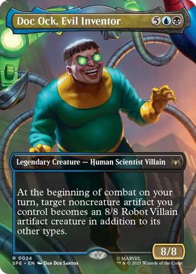 SJ Doc Ock, Evil Inventor (Borderless) - Marvel's Spider-Man: Eternal-Legal (SPE) Marvel's Spider-Man: Eternal-Legal Foil