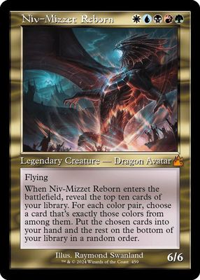 SJ Niv-Mizzet Reborn (Retro Frame) - Ravnica Remastered (RVR) Ravnica Remastered