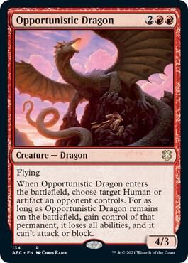 SJ Opportunistic Dragon - Commander: Adventures in the Forgotten Realms (AFC) Commander: Adventures in the Forgotten Realms