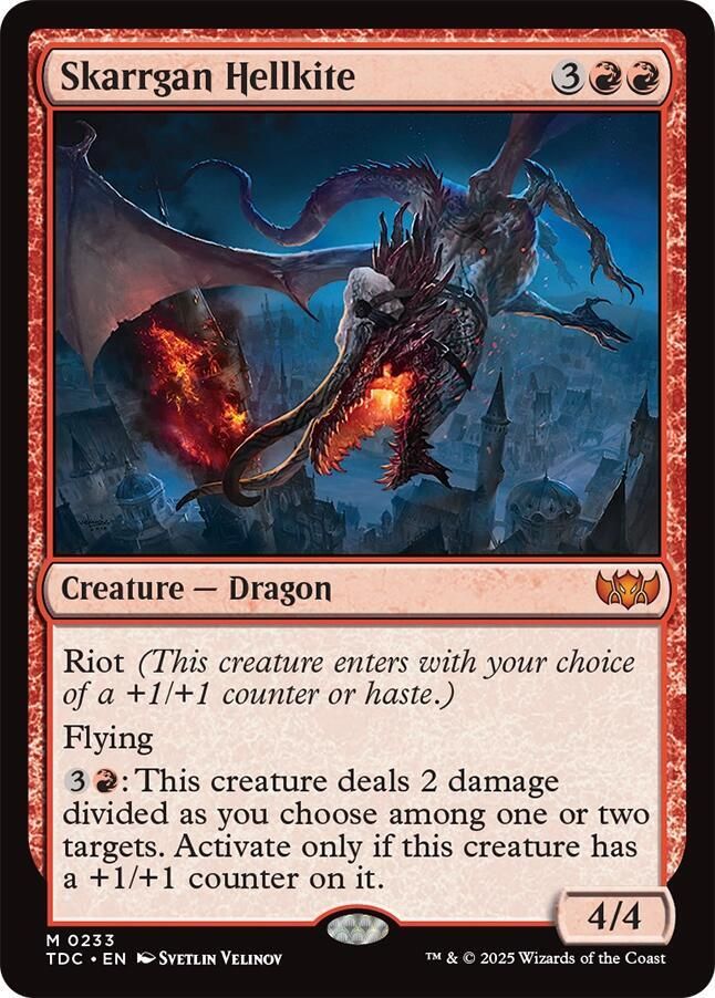 SJ Skarrgan Hellkite - Commander: Tarkir: Dragonstorm (TDC) Commander: Tarkir: Dragonstorm