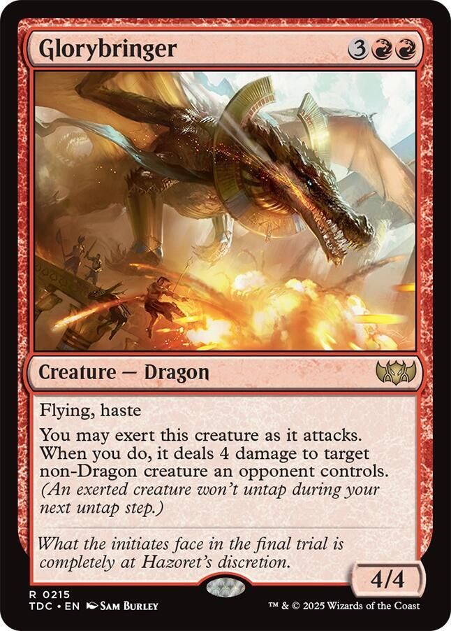 SJ Glorybringer - Commander: Tarkir: Dragonstorm (TDC) Commander: Tarkir: Dragonstorm